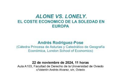 Conferencia «Alone vs. Lonely. El coste económico de la soledad en Europa»